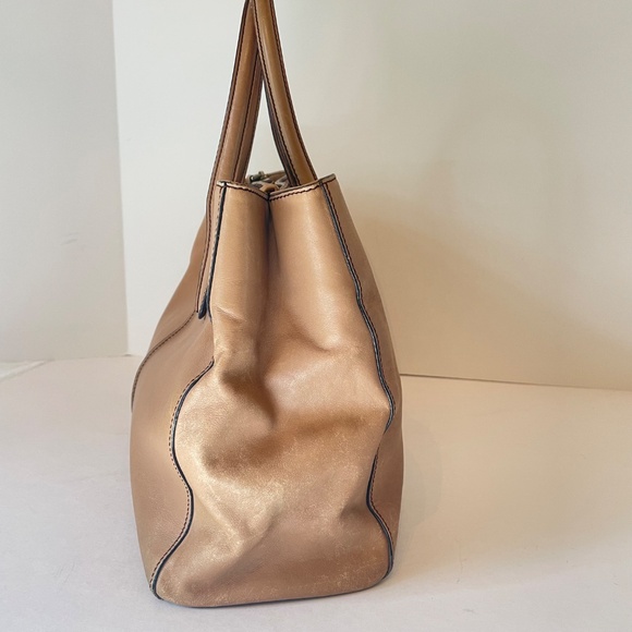 TOD'S D Bag with strap Taupe Brown Satchel Hand Bag Convertible - Picture 5 of 15